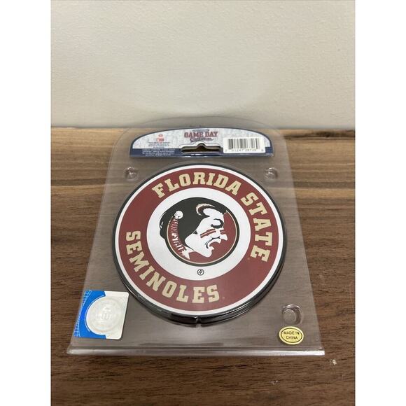Florida State Seminoles college coasters 4pk Official Game Day Outfitter FSU‎ - Picture 1 of 7